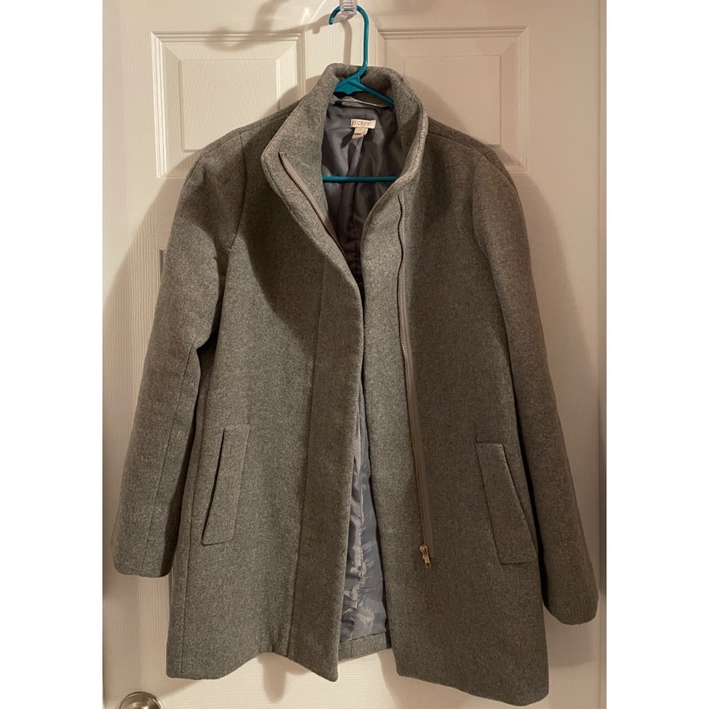 J. Crew Gray Wool Blend Coat